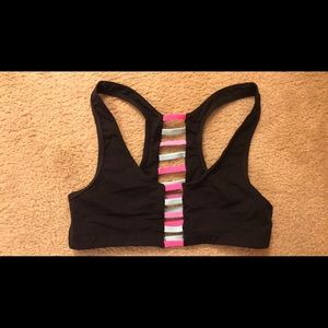 Pink sports bra- rainbow!